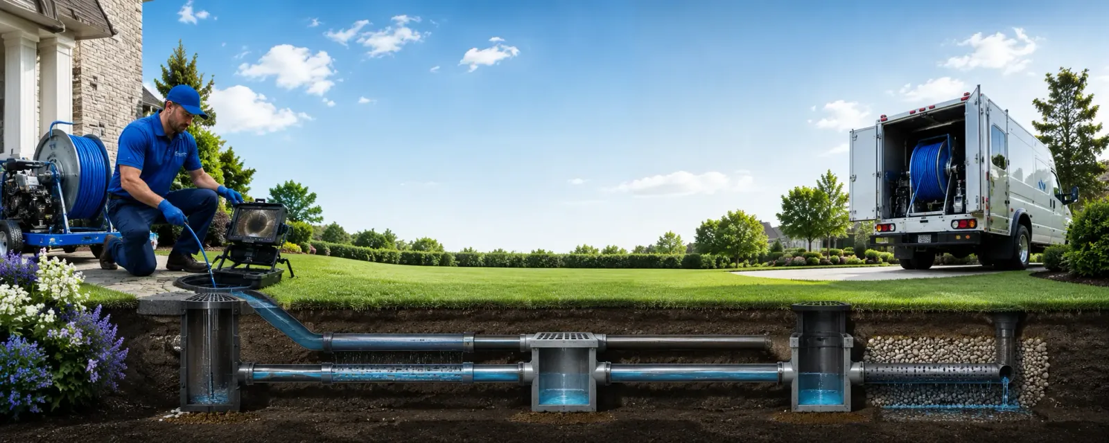 Outdoor drain cleaning information for Collins, IA